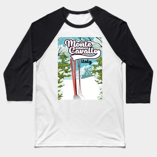 monte cavallo Italy Ski poster Baseball T-Shirt